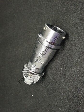 WEIPU WY16K5ZE 5 Pin IP67 Metal Kasa Bayonet Karşıt Kablo Tipi Dişi Su Geçirmez Konnektör