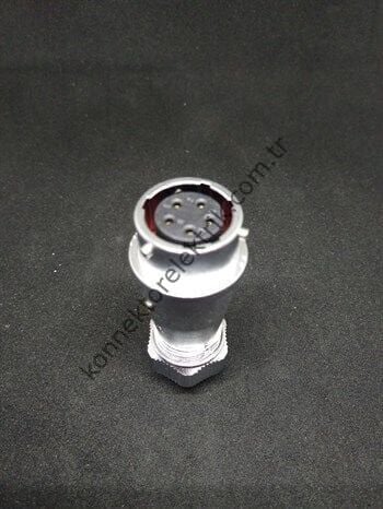 WEIPU WY16K5ZE 5 Pin IP67 Metal Kasa Bayonet Karşıt Kablo Tipi Dişi Su Geçirmez Konnektör