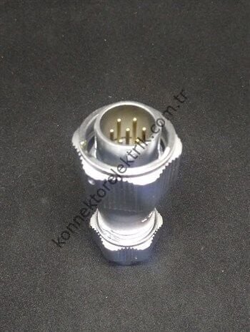 WEIPU WY16J7TE 7 Pin IP67 Metal Kasa Bayonet Kablo Tipi Erkek Su Geçirmez Konnektör