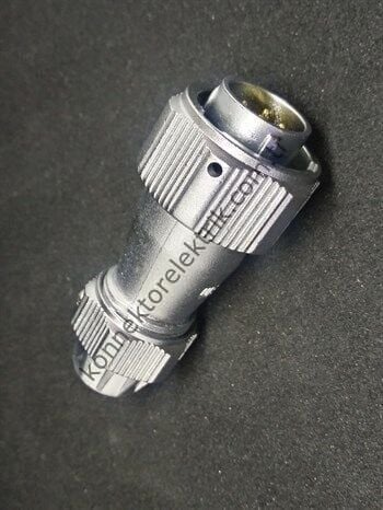 WEIPU WY16J7TE 7 Pin IP67 Metal Kasa Bayonet Kablo Tipi Erkek Su Geçirmez Konnektör