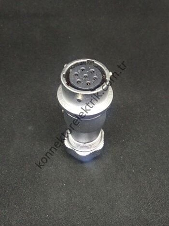 WEIPU WY16K7ZE 7 Pin IP67 Metal Kasa Bayonet Karşıt Kablo Tipi Dişi Su Geçirmez Konnektör