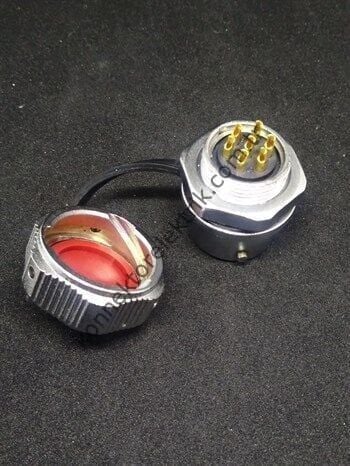 WEIPU WY16J7ZM 7 Pin IP67 Metal Kasa Bayonet Panel Tipi Erkek Su Geçirmez Konnektör