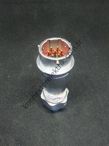WEIPU WY16J7ZE 7 Pin IP67 Metal Kasa Bayonet Karşıt Kablo Tipi Erkek Su Geçirmez Konnektör
