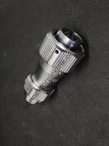 WEIPU WY16K9TE 9 Pin IP67 Metal Kasa Bayonet Kablo Tipi Dişi Su Geçirmez Konnektör