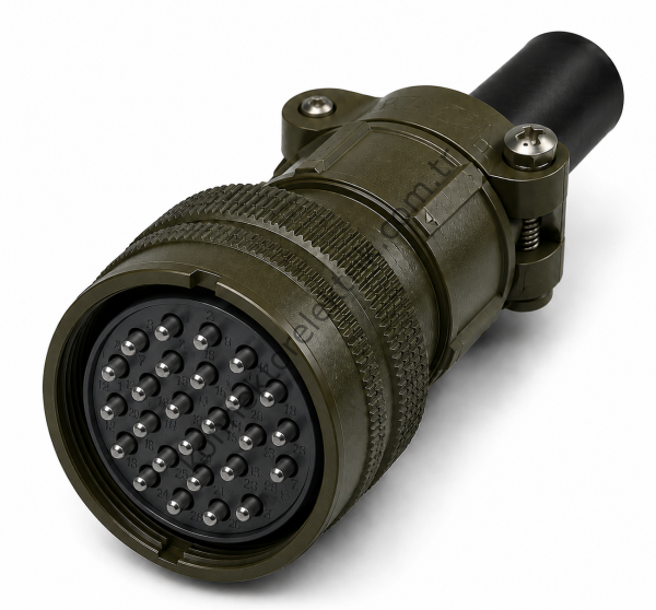 HZ CONNECTORS MS3106F 28-12P 26 Pin Metal Kasa Kablo Tipi Erkek Askeri Konnektör