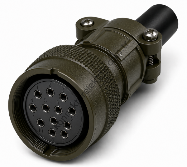 HZ CONNECTORS MS3106F 28-9S 12 Pin Metal Kasa Kablo Tipi Dişi Askeri Konnektör