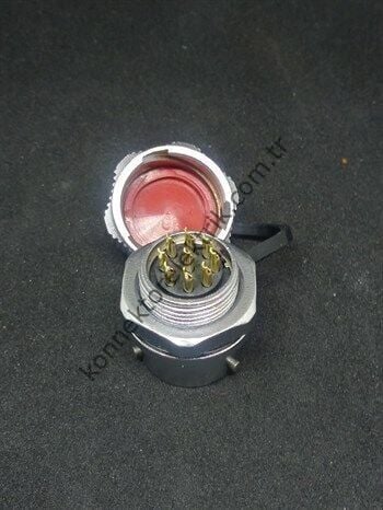 WEIPU WY16K9ZM 9 Pin IP67 Metal Kasa Bayonet Panel Tipi Dişi Su Geçirmez Konnektör