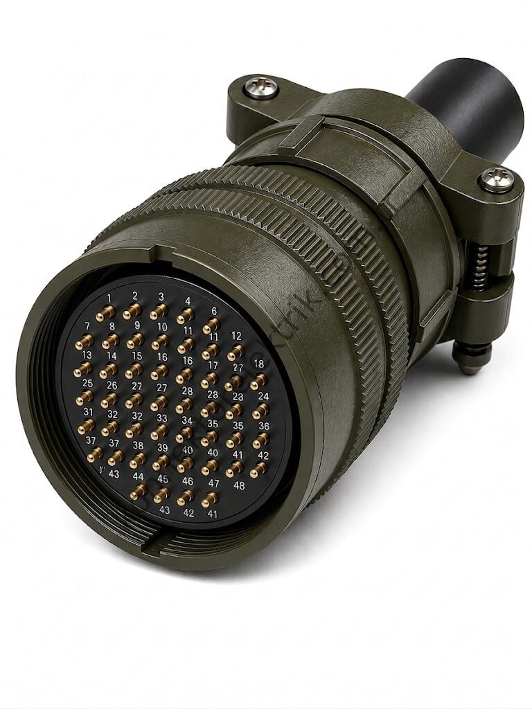 HZ CONNECTORS MS3106F 36-10P 48 Pin Metal Kasa Kablo Tipi Erkek Askeri Konnektör
