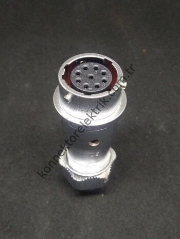 WEIPU WY16K9ZE 9 Pin IP67 Metal Kasa Bayonet Karşıt Kablo Tipi Dişi Su Geçirmez Konnektör