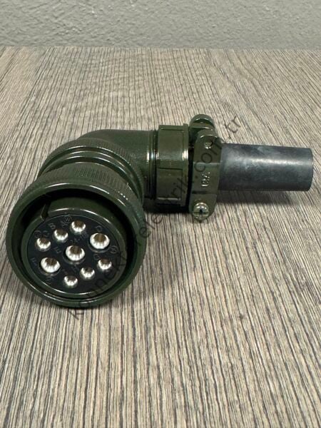 HZ CONNECTORS MS3108F 24-11S 9 Pin (3+6) Metal Kasa 90° Açılı Kablo Tipi Dişi Askeri Konnektör