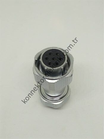 WEIPU WY20K7TE 7 Pin IP67 Metal Kasa Bayonet Kablo Tipi Dişi Su Geçirmez Konnektör