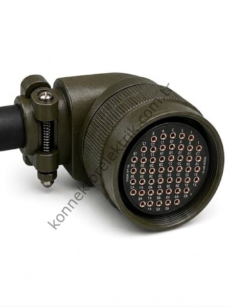 HZ CONNECTORS MS3108F 36-10S 48 Pin Metal Kasa 90° Açılı Kablo Tipi Dişi Askeri Konnektör