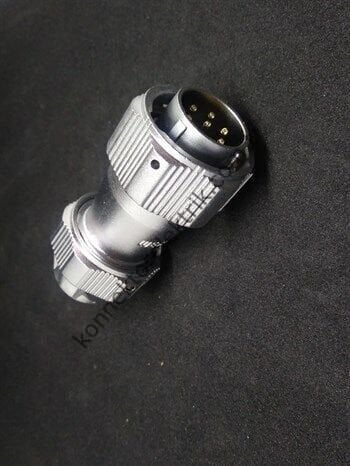 WEIPU WY20J7TE 7 Pin IP67 Metal Kasa Bayonet Kablo Tipi Erkek Su Geçirmez Konnektör