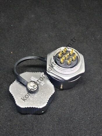 WEIPU WY20K7ZM 7 Pin IP67 Metal Kasa Bayonet Panel Tipi Dişi Su Geçirmez Konnektör