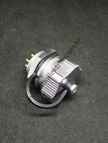 WEIPU WY20J7ZM 7 Pin IP67 Metal Kasa Bayonet Panel Tipi Erkek Su Geçirmez Konnektör