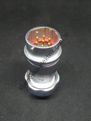 WEIPU WY20J7ZE 7 Pin IP67 Metal Kasa Bayonet Karşıt Kablo Tipi Erkek Su Geçirmez Konnektör
