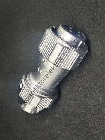 WY20K4TE IP67 Metal Bayonet Kablo Tipi Konnektör