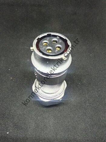 WEIPU WY20K4ZE 4 Pin IP67 Metal Kasa Bayonet Karşıt Kablo Tipi Dişi Su Geçirmez Konnektör
