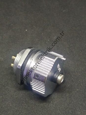 WEIPU WY20J4ZM 4 Pin IP67 Metal Kasa Bayonet Panel Tipi Erkek Su Geçirmez Konnektör