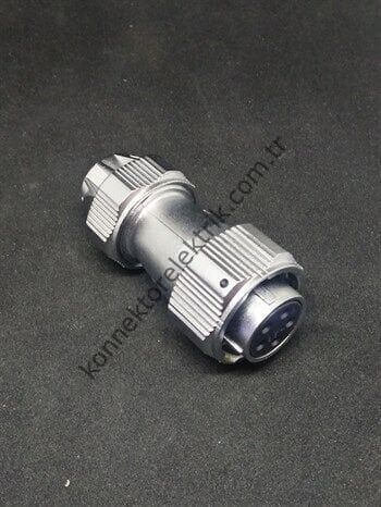 WY20K5TE IP67 Metal Bayonet Kablo Tipi Konnektör