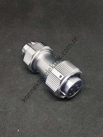 WEIPU WY20K5TE 5 Pin IP67 Metal Kasa Bayonet Kablo Tipi Dişi Su Geçirmez Konnektör