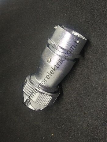 WEIPU WY20J5ZE 5 Pin IP67 Metal Kasa Bayonet Karşıt Kablo Tipi Erkek Su Geçirmez Konnektör