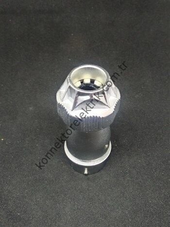 WEIPU WY20J5ZE 5 Pin IP67 Metal Kasa Bayonet Karşıt Kablo Tipi Erkek Su Geçirmez Konnektör