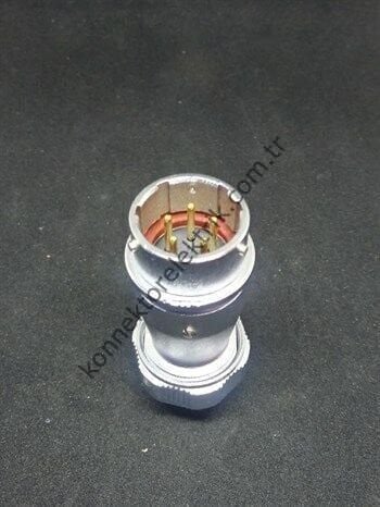 WEIPU WY20J5ZE 5 Pin IP67 Metal Kasa Bayonet Karşıt Kablo Tipi Erkek Su Geçirmez Konnektör