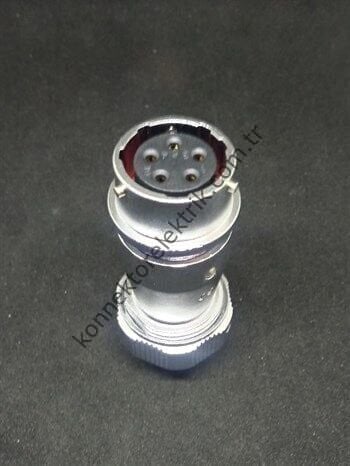 WEIPU WY20K5ZE 5 Pin IP67 Metal Kasa Bayonet Karşıt Kablo Tipi Dişi Su Geçirmez Konnektör