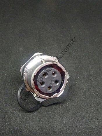 WEIPU WY20K5ZM 5 Pin IP67 Metal Kasa Bayonet Panel Tipi Dişi Su Geçirmez Konnektör