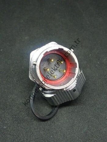 WEIPU WY20J5ZM 5 Pin IP67 Metal Kasa Bayonet Panel Tipi Erkek Su Geçirmez Konnektör