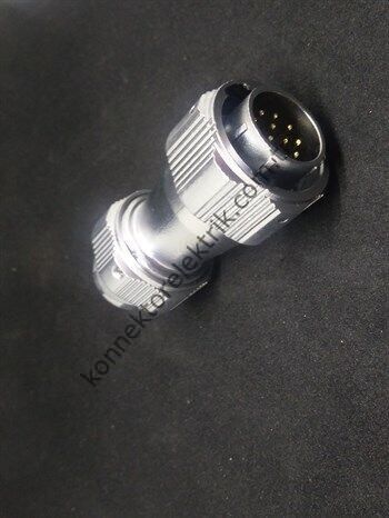 WY20J12TE IP67 Metal Bayonet Kablo Tipi Konnektör