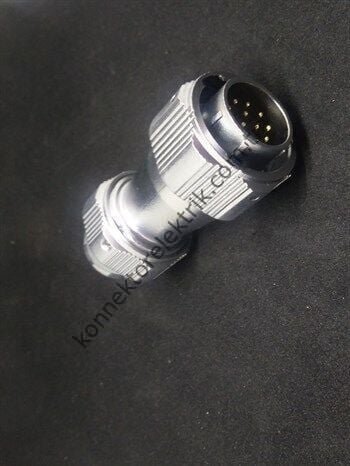 WEIPU WY20J12TE 12 Pin IP67 Metal Kasa Bayonet Kablo Tipi Erkek Su Geçirmez Konnektör
