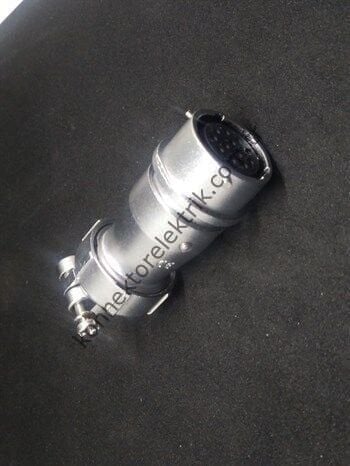 WEIPU WY20K12TI 12 Pin IP67 Metal Kasa Bayonet Kablo Tipi Dişi Su Geçirmez Konnektör