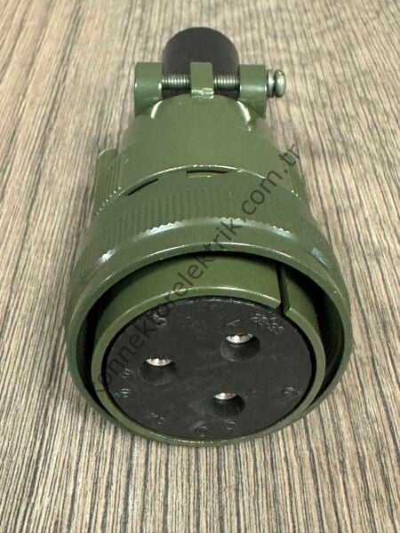 KUKDONG MS3106F 28-3S 3 Pin Metal Kasa Kablo Tipi Dişi Askeri Konnektör