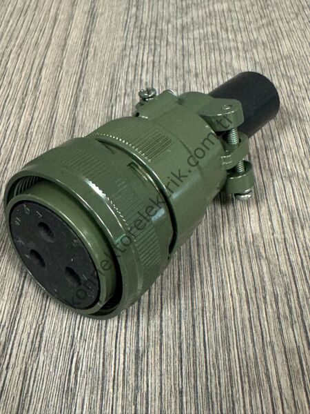 KUKDONG MS3106F 28-3S 3 Pin Metal Kasa Kablo Tipi Dişi Askeri Konnektör