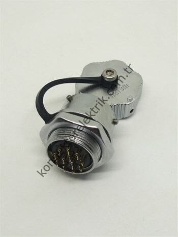 WEIPU WY20K12ZM 12 Pin IP67 Metal Kasa Bayonet Panel Tipi Dişi Su Geçirmez Konnektör