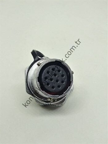WEIPU WY20K12ZM 12 Pin IP67 Metal Kasa Bayonet Panel Tipi Dişi Su Geçirmez Konnektör