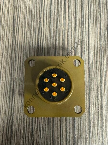KUKDONG MS3112E 10-7P 7 Pin Metal Kasa Shell Panel Tipi Erkek Askeri Konnektör