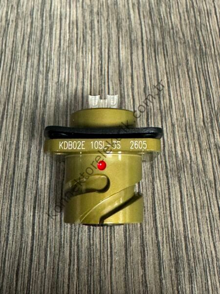 KUKDONG KDB02E 10SL-3S 3 Pin Metal Kasa Bayonet Panel Tipi Dişi Askeri Konnektör