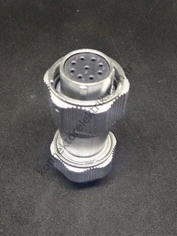 WEIPU WY20K9TE 9 Pin IP67 Metal Kasa Bayonet Kablo Tipi Dişi Su Geçirmez Konnektör