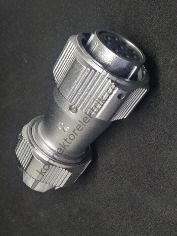 WEIPU WY20K9TE 9 Pin IP67 Metal Kasa Bayonet Kablo Tipi Dişi Su Geçirmez Konnektör