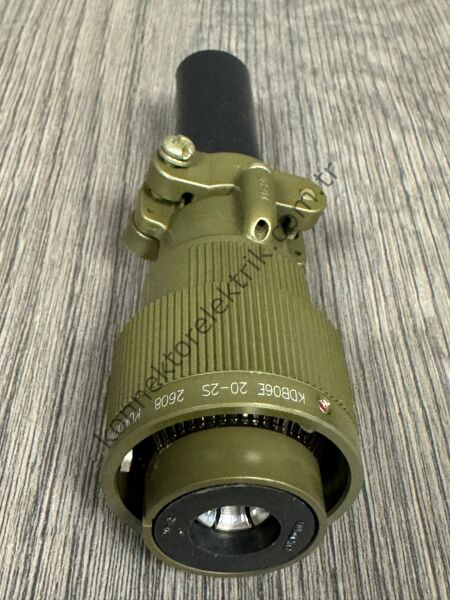 KUKDONG KDB06E 20-2S 1 Pin Metal Kasa Bayonet Kablo Tipi Dişi Askeri Konnektör