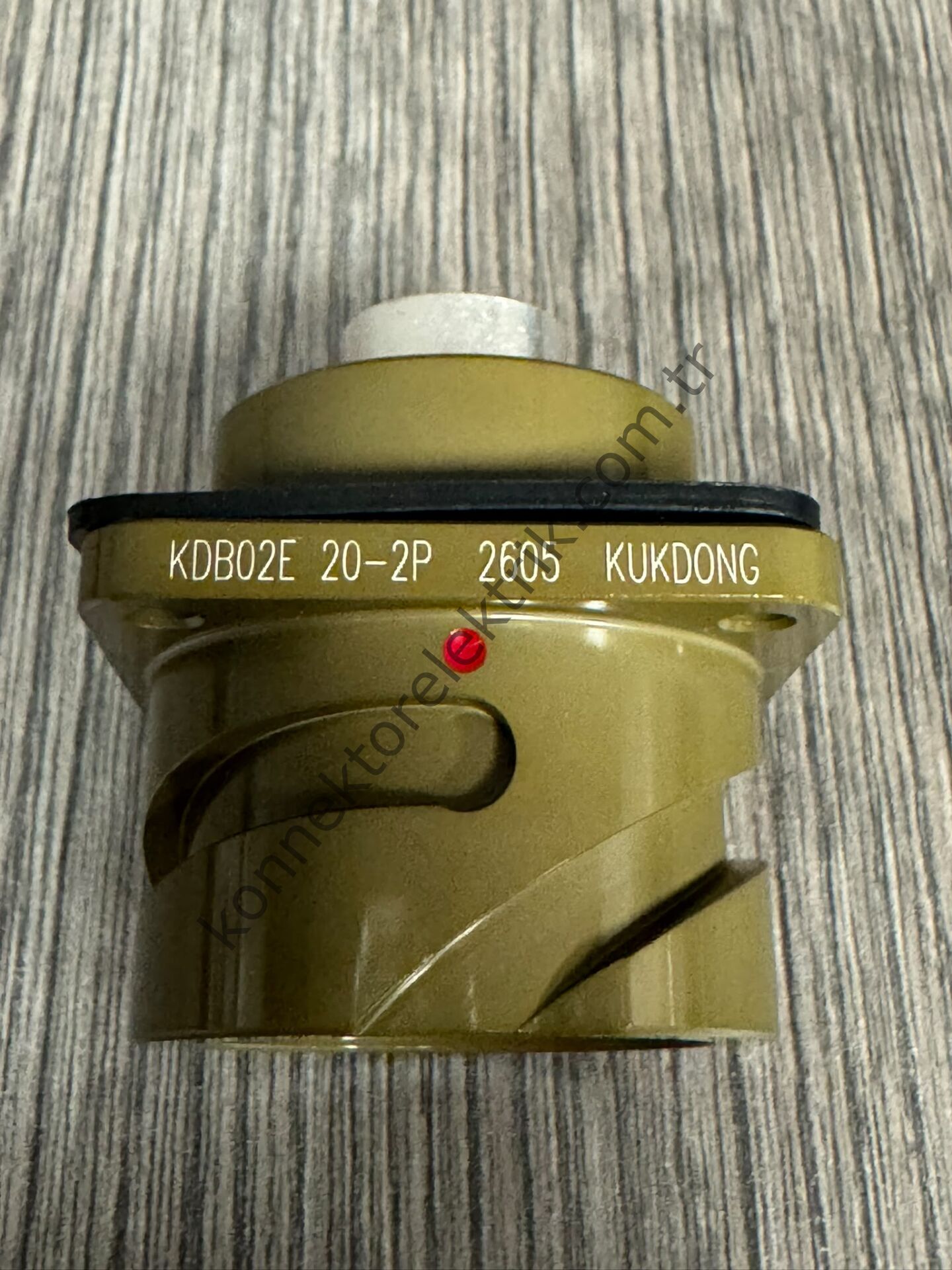 KUKDONG KDB02E 20-2P 1 Pin Metal Kasa Bayonet Panel Tipi Erkek Askeri Konnektör
