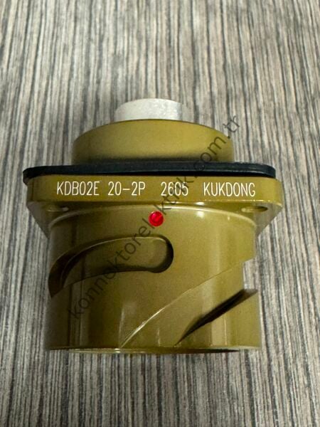 KUKDONG KDB02E 20-2P 1 Pin Metal Kasa Bayonet Panel Tipi Erkek Askeri Konnektör