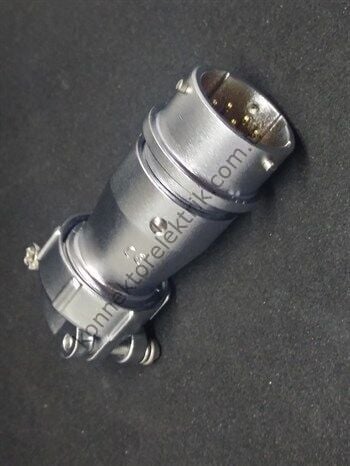 WEIPU WY20J9ZI 9 Pin IP67 Metal Kasa Bayonet Karşıt Kablo Tipi Erkek Su Geçirmez Konnektör