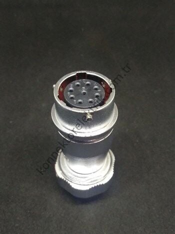 WEIPU WY20K9ZE 9 Pin IP67 Metal Kasa Bayonet Karşıt Kablo Tipi Dişi Su Geçirmez Konnektör