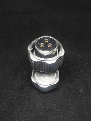 WEIPU WY20K3TE 3 Pin IP67 Metal Kasa Bayonet Kablo Tipi Dişi Su Geçirmez Konnektör