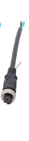 SOLJEX M12 2mt Kablolu 4 Pin Dişi Konnektör