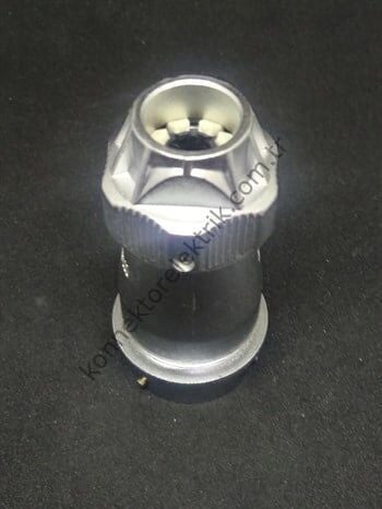 WEIPU WY24K4ZE 4 Pin IP67 Metal Kasa Bayonet Karşıt Kablo Tipi Dişi Su Geçirmez Konnektör